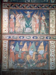 Musizierende Engel und die Flucht nach Ägypten